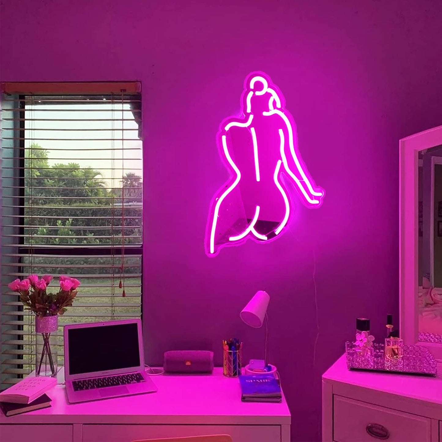 Neon Girl Different Posses LED Light - Neon Vibes