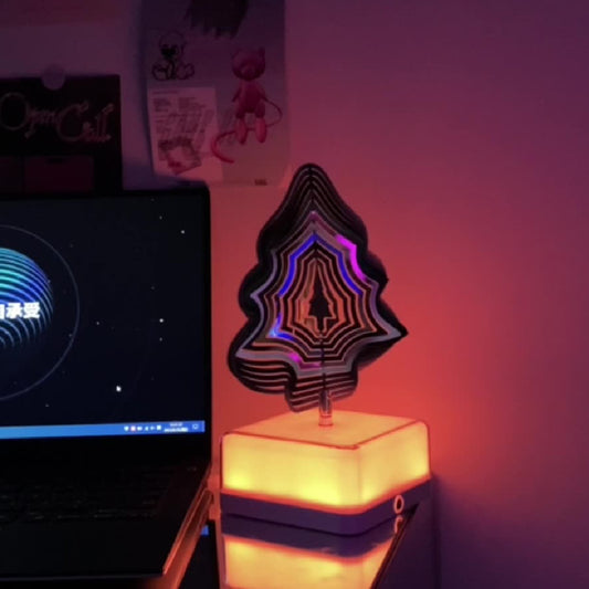 Three-dimensional Rotating Ambience Light - Neon Vibes