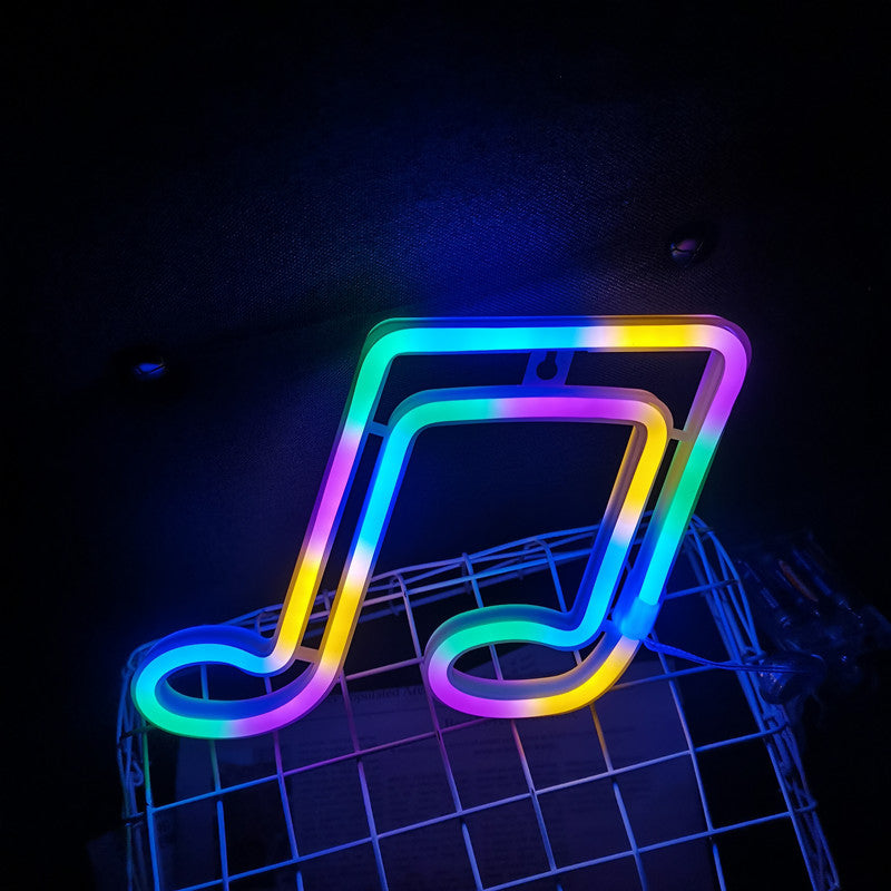 LED Musical Note Decorative Neon Lights