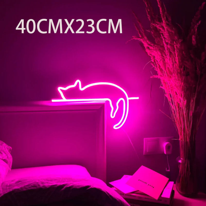 Neon Cat LED Light - Neon Vibes