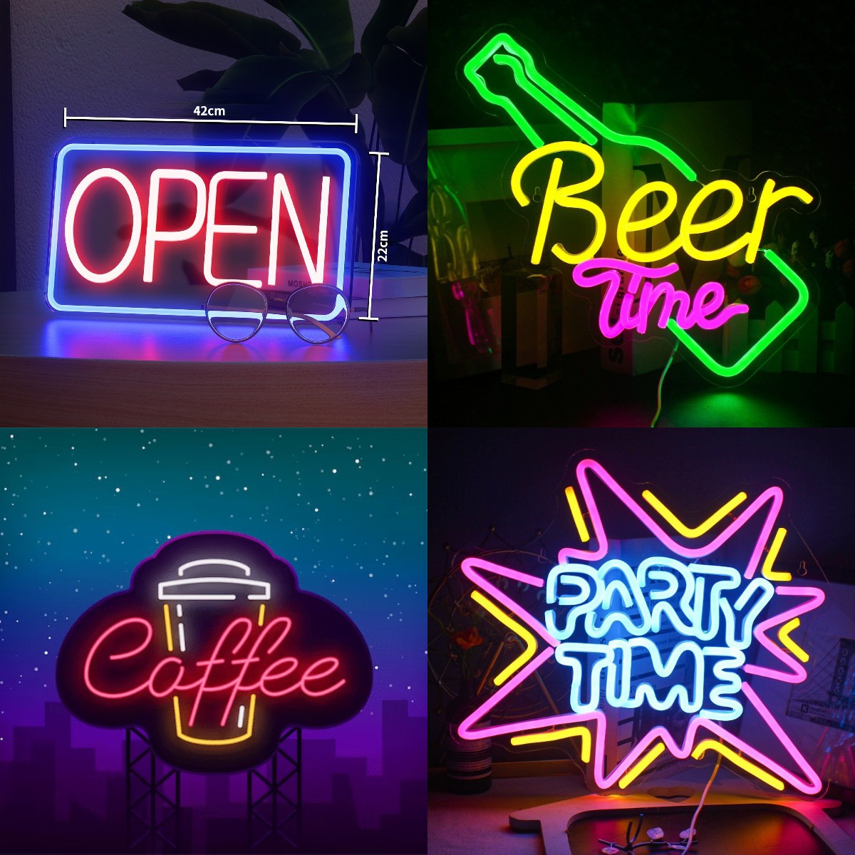 Neon Light Bar Wall Decorative Atmosphere - Neon Vibes